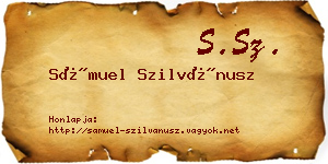 Sámuel Szilvánusz névjegykártya